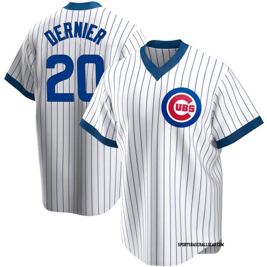 Bob Dernier Youth Chicago Cubs White Replica Home Cooperstown Collection Jersey