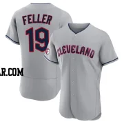 Bob Feller Men's Cleveland Guardians Gray Authentic Road Jersey