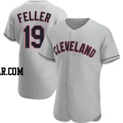 Bob Feller Men's Cleveland Guardians Gray Authentic Road Jersey