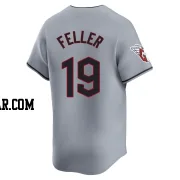 Bob Feller Men's Cleveland Guardians Gray Limited Road Jersey