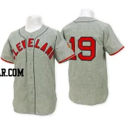 Bob Feller Men's Cleveland Guardians Grey Authentic Throwback Jersey