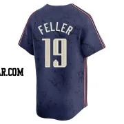 Bob Feller Men's Cleveland Guardians Navy Limited 2024 City Connect Jersey