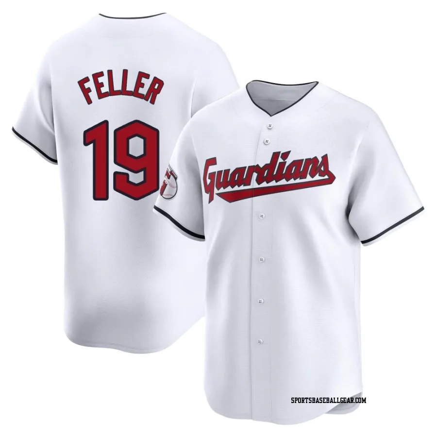 Bob Feller Men's Cleveland Guardians White Limited Home Jersey