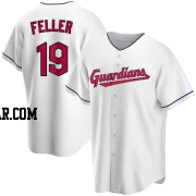 Bob Feller Men's Cleveland Guardians White Replica Home Jersey