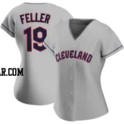 Bob Feller Women's Cleveland Guardians Gray Authentic Road Jersey