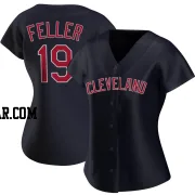 Bob Feller Women's Cleveland Guardians Navy Authentic Alternate Jersey