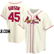 Bob Gibson Men's St. Louis Cardinals Cream Replica Alternate Jersey