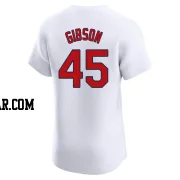 Bob Gibson Men's St. Louis Cardinals White Elite Home Jersey