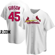 Bob Gibson Men's St. Louis Cardinals White Replica Home Jersey