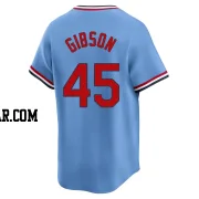 Bob Gibson Youth St. Louis Cardinals Light Blue Limited Cooperstown Collection Jersey