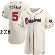 Bob Horner Men's Atlanta Braves Cream Authentic Alternate Jersey