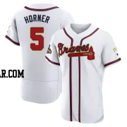 Bob Horner Men's Atlanta Braves Gold Authentic White 2022 Program Jersey