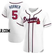 Bob Horner Men's Atlanta Braves White Authentic Home Jersey