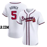 Bob Horner Men's Atlanta Braves White Elite Home Jersey