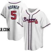 Bob Horner Men's Atlanta Braves White Replica Home Jersey