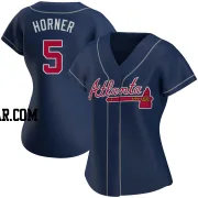 Bob Horner Women's Atlanta Braves Navy Authentic Alternate Jersey