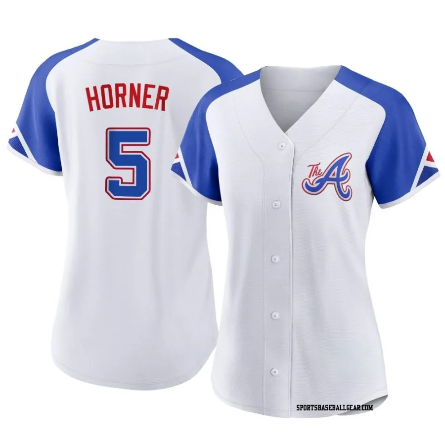 Bob Horner Women's Atlanta Braves White Authentic 2023 City Connect Jersey