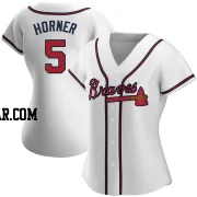 Bob Horner Women's Atlanta Braves White Authentic Home Jersey