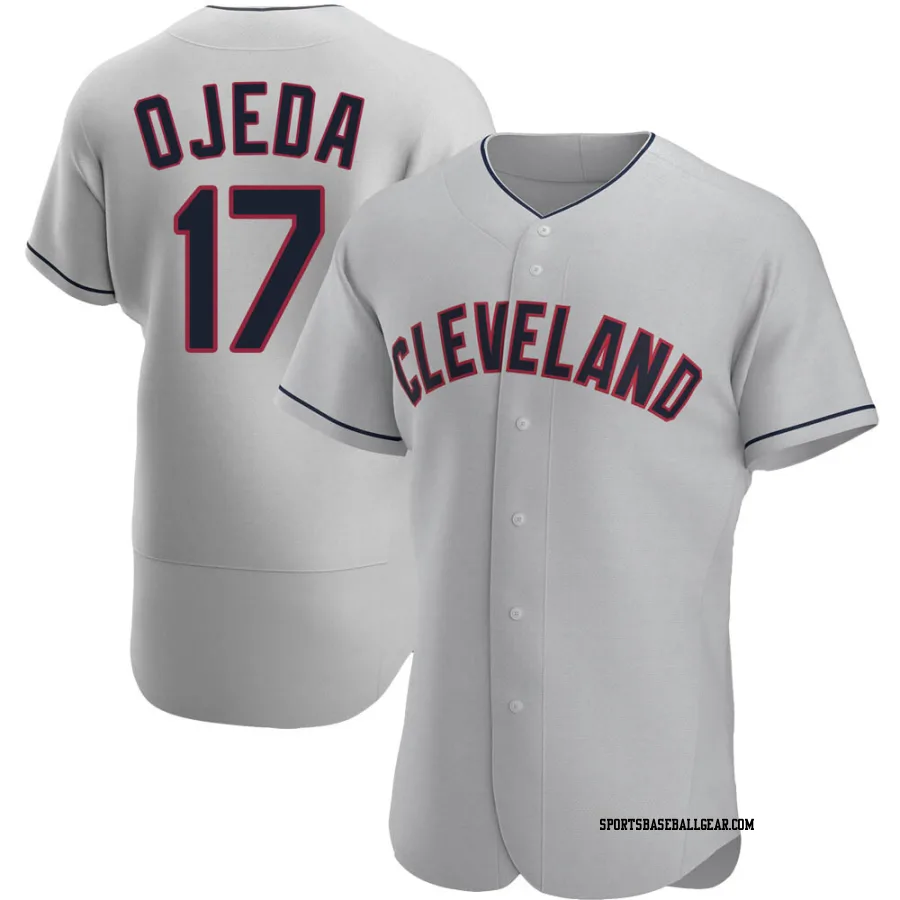 Bob Ojeda Men's Cleveland Guardians Gray Authentic Road Jersey