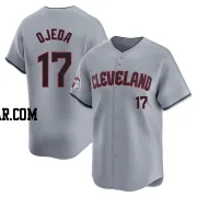 Bob Ojeda Men's Cleveland Guardians Gray Limited Road Jersey