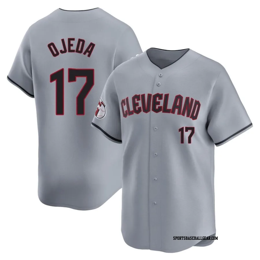 Bob Ojeda Men's Cleveland Guardians Gray Limited Road Jersey