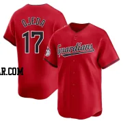 Bob Ojeda Men's Cleveland Guardians Red Limited Alternate Jersey