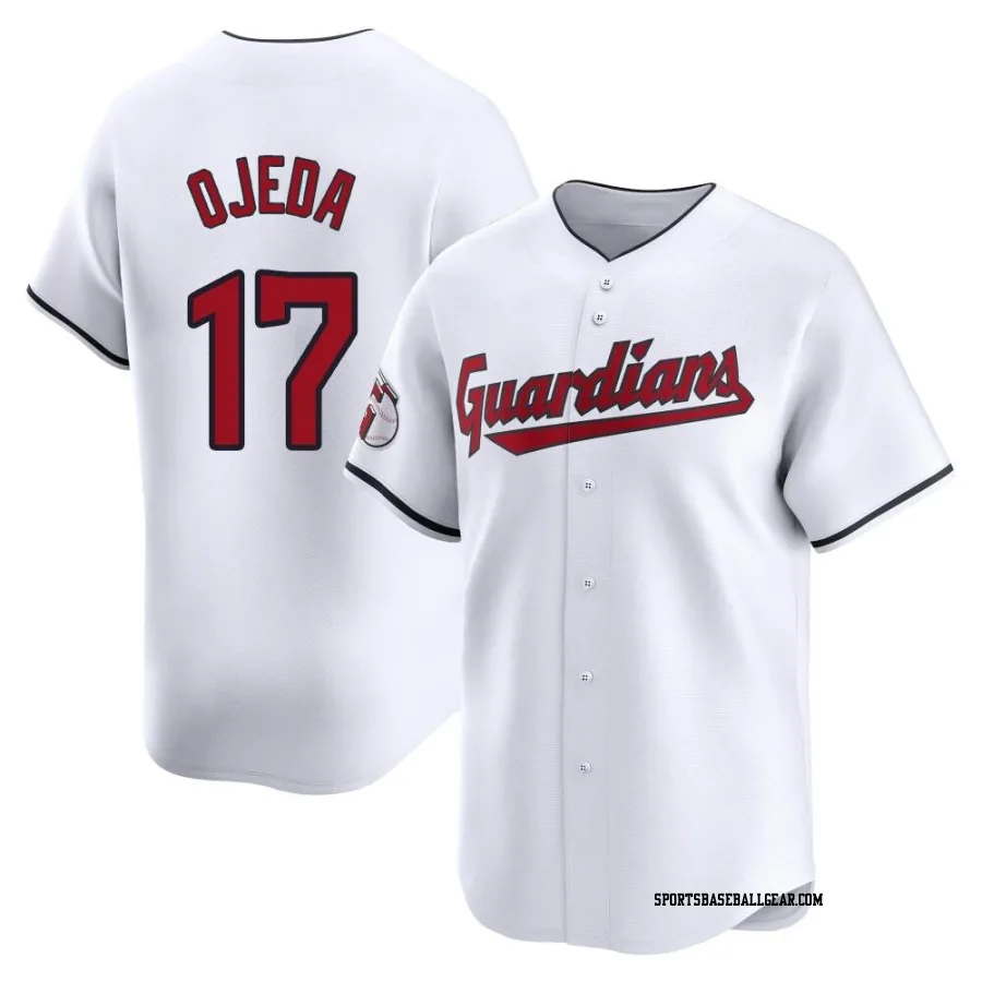 Bob Ojeda Men's Cleveland Guardians White Limited Home Jersey