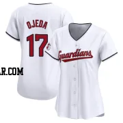 Bob Ojeda Women's Cleveland Guardians White Limited Home Jersey