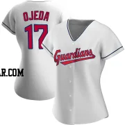 Bob Ojeda Women's Cleveland Guardians White Replica Home Jersey