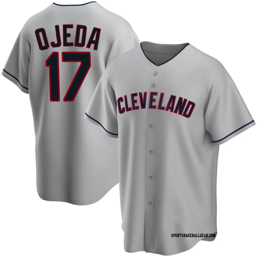 Bob Ojeda Youth Cleveland Guardians Gray Replica Road Jersey