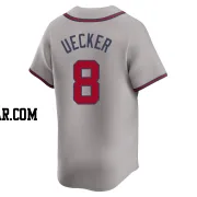 Bob Uecker Men's Atlanta Braves Gray Limited Away Jersey