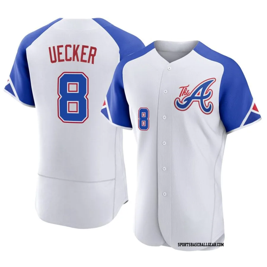 Bob Uecker Men's Atlanta Braves White Authentic 2023 City Connect Jersey