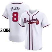 Bob Uecker Men's Atlanta Braves White Elite Home Jersey