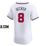 Bob Uecker Men's Atlanta Braves White Elite Home Jersey