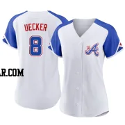 Bob Uecker Women's Atlanta Braves White Authentic 2023 City Connect Jersey