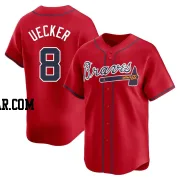 Bob Uecker Youth Atlanta Braves Red Limited Alternate Jersey