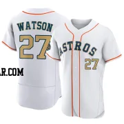 Bob Watson Men's Houston Astros Gold Authentic White 2023 Collection Jersey