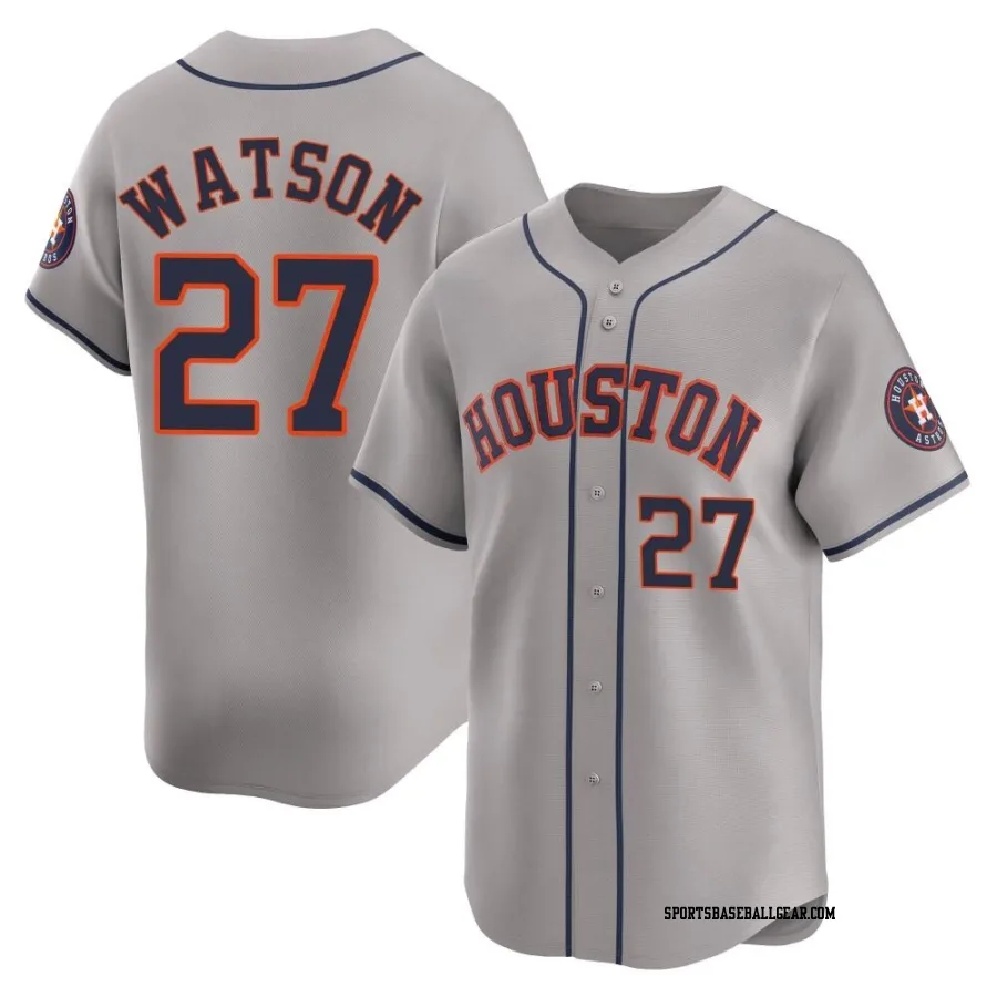 Bob Watson Men's Houston Astros Gray Limited Away Jersey