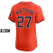 Bob Watson Men's Houston Astros Orange Elite Alternate Vapor Premier Jersey