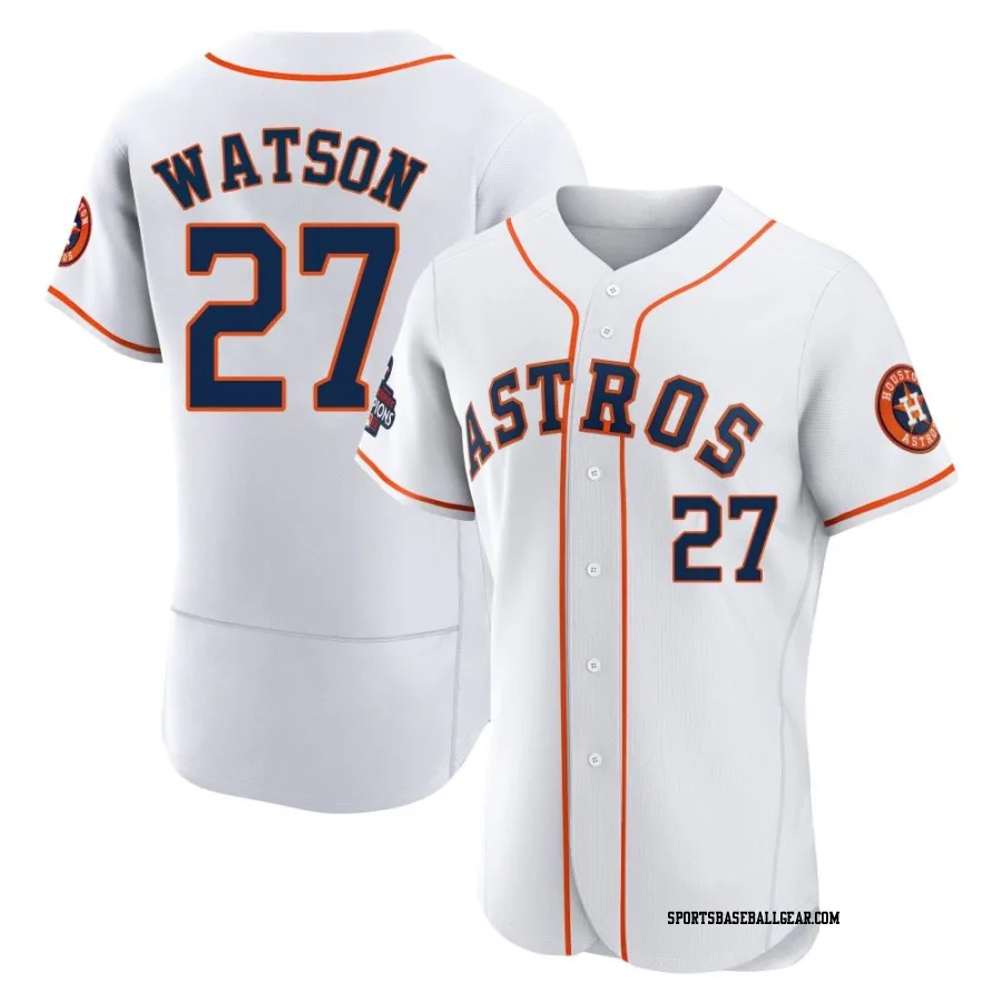 Bob Watson Men's Houston Astros White Authentic 2022 World Series Champions Home Jersey