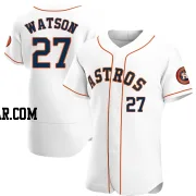 Bob Watson Men's Houston Astros White Authentic Home Jersey