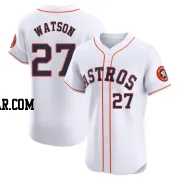 Bob Watson Men's Houston Astros White Elite Home Jersey