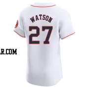 Bob Watson Men's Houston Astros White Elite Home Jersey