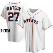 Bob Watson Men's Houston Astros White Replica Home Jersey