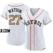 Bob Watson Women's Houston Astros Gold Authentic White 2023 Collection Jersey