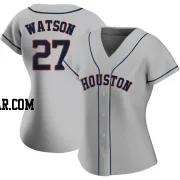 Bob Watson Women's Houston Astros Gray Authentic Road 2020 Jersey