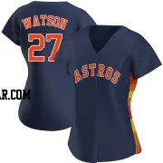 Bob Watson Women's Houston Astros Navy Authentic Alternate Jersey