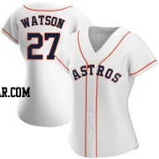 Bob Watson Women's Houston Astros White Authentic Home Jersey