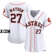 Bob Watson Women's Houston Astros White Limited Home Jersey