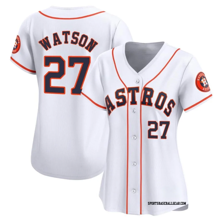 Bob Watson Women's Houston Astros White Limited Home Jersey